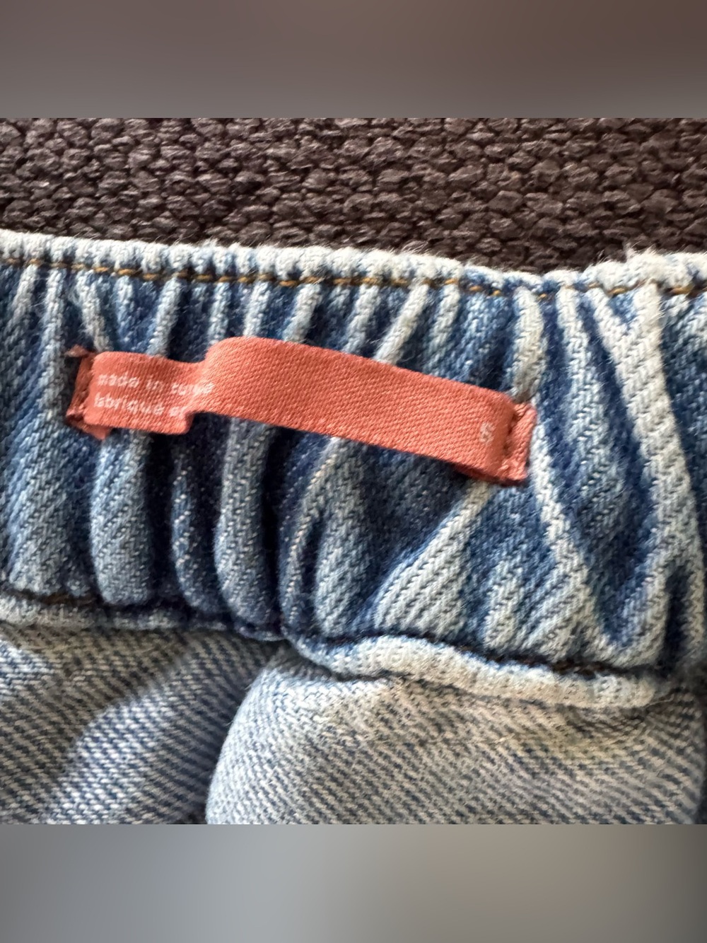 Pilcro Anthropologie Ultra High-Rise Relaxed Pull-On Jeans Blue Drawstring S - Picture 9 of 10